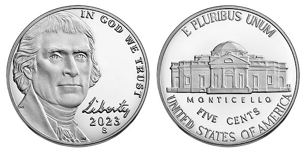 2023 S Proof Jefferson Nickel 