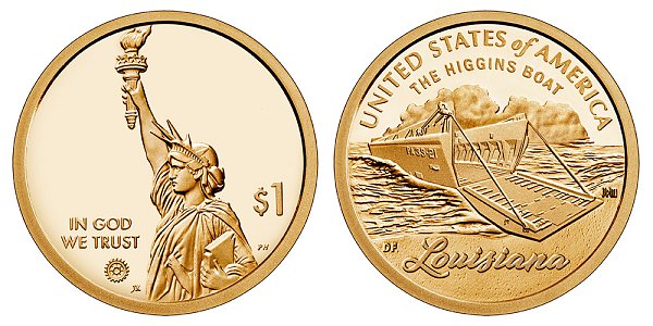 2023 S Proof Louisiana American Innovation Dollar 