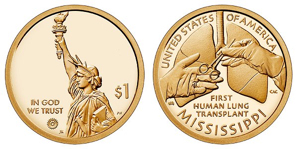 2023 S Proof Mississippi American Innovation Dollar 