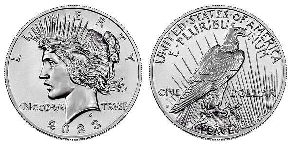 2023 S Reverse Proof Peace Silver Dollar 