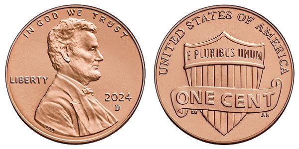 2024 D Lincoln Shield Cent Penny 