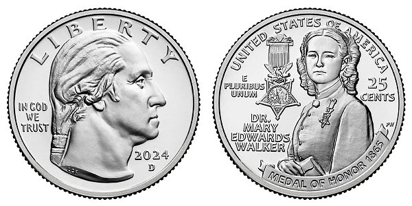 2024 D Mary Edwards Walker American Women Quarter 