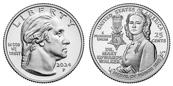 2024 P Mary Edwards Walker American Women Quarter 