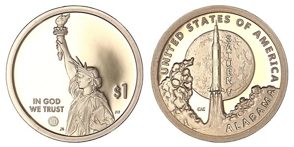2024 S Proof Alabama American Innovation Dollar 