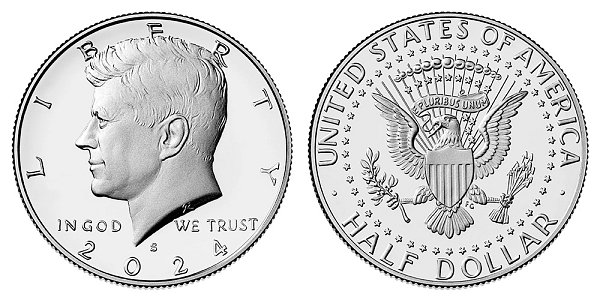 2024 S Silver Proof Kennedy Half Dollar 