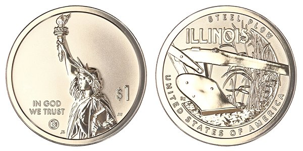 2024 S Reverse Proof Illinois American Innovation Dollar 