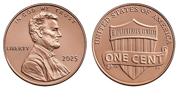 2025 P Lincoln Shield Cent Penny 