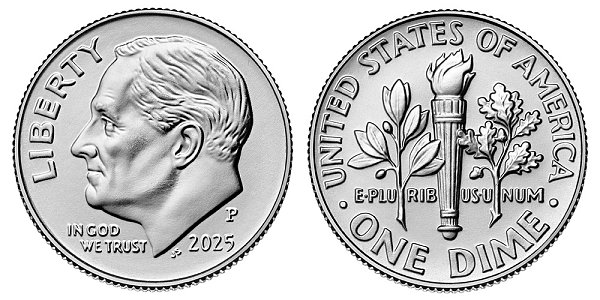 2025 P Roosevelt Dime 
