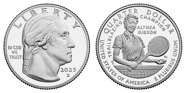 2025 S Proof Althea Gibson American Women Quarter 