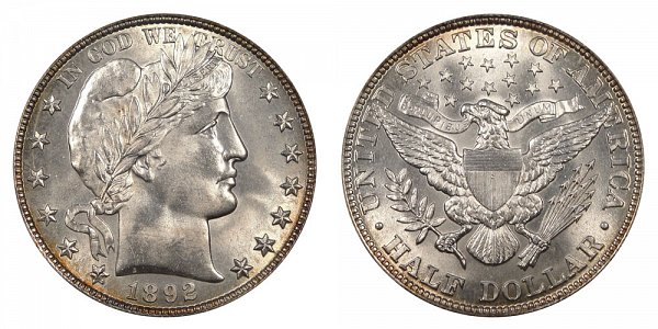 Barber Half Dollars Early Silver Half Dollars US Coin