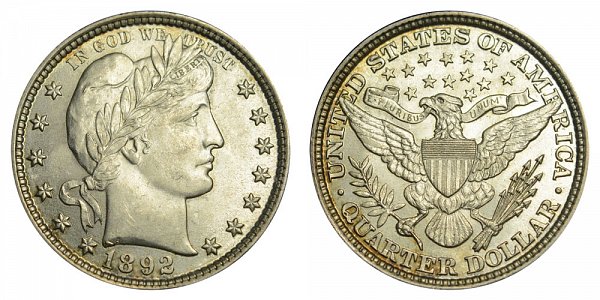 1892 Barber Quarter 