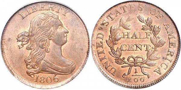 Robert Scot - Draped Bust Half Cent Design